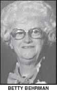 Betty L. <I>Douglass</I> Behrman 