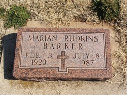 Marian <I>Rudkins</I> Barker 