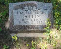 Ida Florence <I>Holliday</I> Lattin 