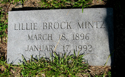Lillie Mae <I>Brock</I> Mintz 