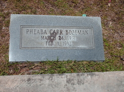 Pheaba <I>Carr</I> Bozeman 