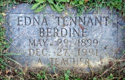Edna T. <I>Tennant</I> Berdine 