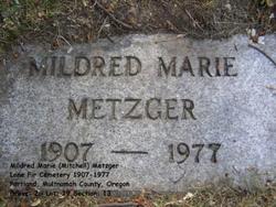 Mildred Marie <I>Mitchell</I> Metzger 