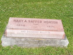 Mary Ann <I>Saffer</I> Horton 