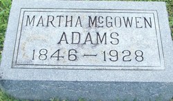 Martha <I>McGowen</I> Adams 