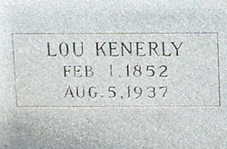 Harriett Louisa “Lou” <I>Kennerly</I> Burel 