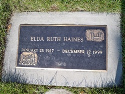 Elda Ruth <I>Hegstrom</I> Haines 