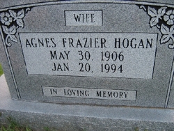 Agnes <I>Frazier</I> Hogan 