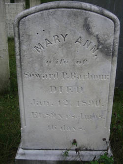 Mary Ann <I>Clark</I> Barbour 