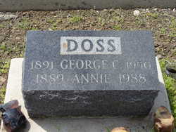 Anna Annie <I>Jacobs</I> Doss 