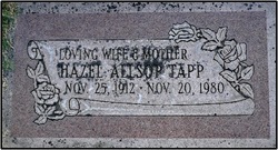 Hazel May <I>Alsop</I> Tapp 