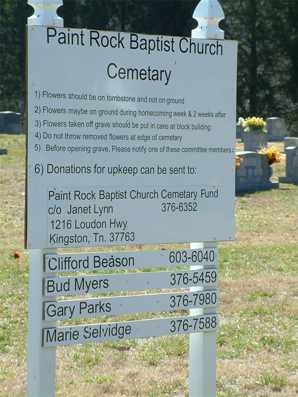Paint Rock Baptist Church Cemetery