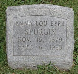 Emma Louise <I>Calhoun</I> Epps Spurgin 