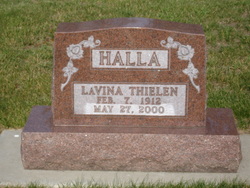 Lavina Marie <I>Thielen</I> Halla 