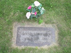 Bertha Maria <I>Carlson</I> Abrahamson 