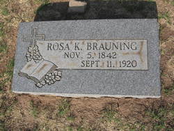 Rosine Rosa Katharine <I>Laepple</I> Brauning 