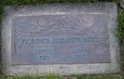 Florence Elizabeth <I>Cline</I> Hunt 