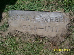 Sarah “Sally” <I>Swank</I> Barber 
