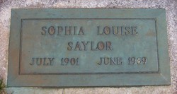 Sophia Louise “Scottie” <I>Gocken</I> Saylor 