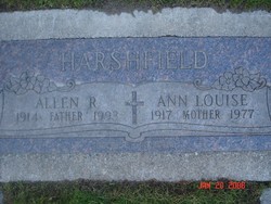 Ann Louise <I>Hadfield</I> Harshfield 