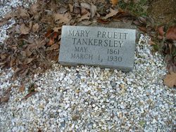 Mary Ann <I>Pruett</I> Tankersley 