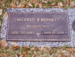 Mildred Elizabeth <I>Burleson</I> Bennett 