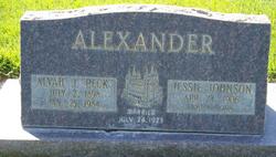 Alvah J “Peck” Alexander 