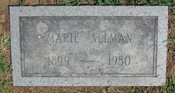 Bertha Marie <I>Clark</I> Allman 