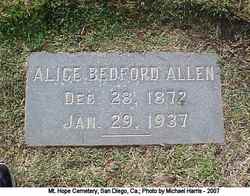 Alice M. <I>Bedford</I> Allen 
