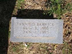 Fannie Belle <I>Drane</I> Barwick 