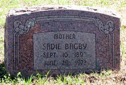 Emma Belle “Sadie” <I>Morris</I> Bagby 
