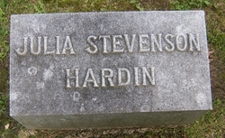 Julia Scott <I>Stevenson</I> Hardin 