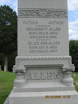 Elizabeth Ann “Eliza” <I>Hall</I> Allen 
