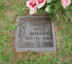 Christy Ann <I>Hamm</I> Borden 