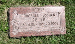 Margaret Lucretia <I>Hossack</I> Kemp 