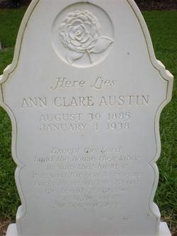 Anna Clare “Ann” <I>Snyder</I> Austin 