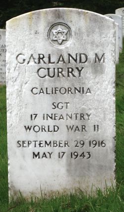 Sgt Garland Milton Curry 