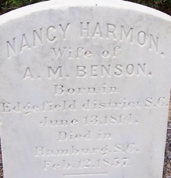 Nancy <I>Harmon</I> Benson 