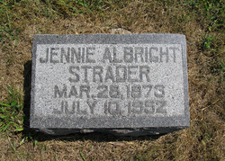 Jennie Gill <I>Albright</I> Strader 
