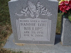 Nannie Lou Billips 