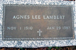 Agnes Lee <I>Roberts</I> Lambert 