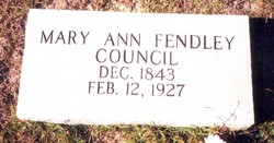 Mary Ann <I>Fendley</I> Council 
