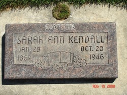 Sarah Ann <I>Charlesworth</I> Kendall 