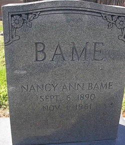 Nancy Ann Bame 