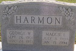 Mary Maggie <I>Lankford</I> Harmon 