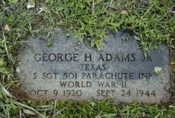SSGT George Hubbard Adams Jr.