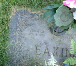 Vera M <I>Brittain</I> Eakins 