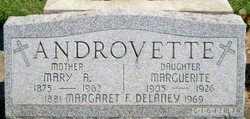 Mary A <I>Delaney</I> Androvette 