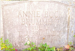 Rebecca Ann “Annie” <I>Buck</I> Brummett 