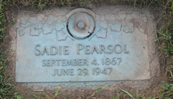 Sadie <I>Cauthery</I> Pearsol 